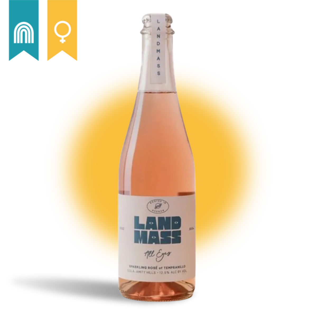 2023 Landmass Wines 'All Eyes' Sparkling Rosé of Tempranillo, Eola-Amity Hills, OR